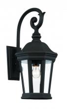 Trans Globe 40401 BK - 1LT WALL LANTERN-MED-BK-BEVELE
